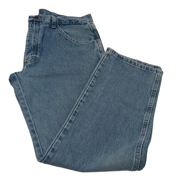 Rustler from wrangler jeans Regular Straight leg Jeans men's sz34x32 100% cotton - Picture 1 of 10